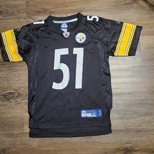 NFL Pittsburgh Steelers Jersey #51 Reebok Size Youth Size M 10/12
